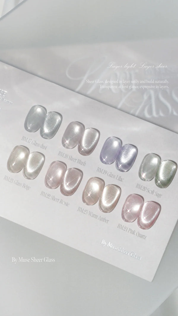 BY MUSE Sheer Glass Collection - Cat Eye set