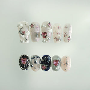 Make.N X Pochit Rosebud Heart Nail Charm
