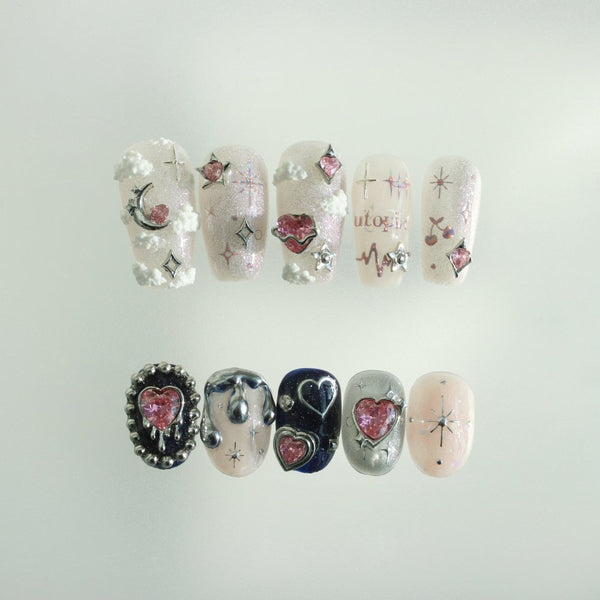 Make.N X Pochit Rosebud Heart Nail Charm