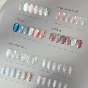 Aurora Queen ORE Collection – Complete Glitter & Nude Builder Gel System | 48pcs/set