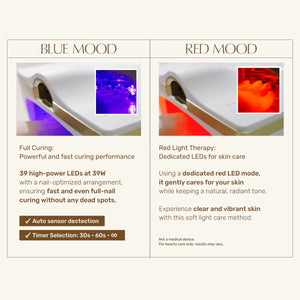 DGEL Artist Lamp – 54W LED/UV Nail Lamp for Professional Curing & Hand Brightening