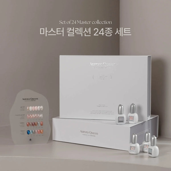 Aurora Queen ORE Collection – Complete Glitter & Nude Builder Gel System | 48pcs/set