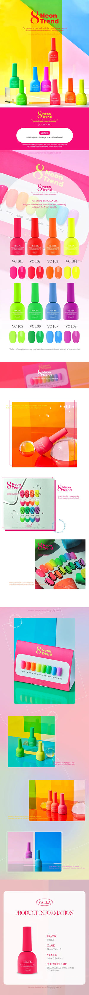 VALLA Neon Trend Collection -  VC101