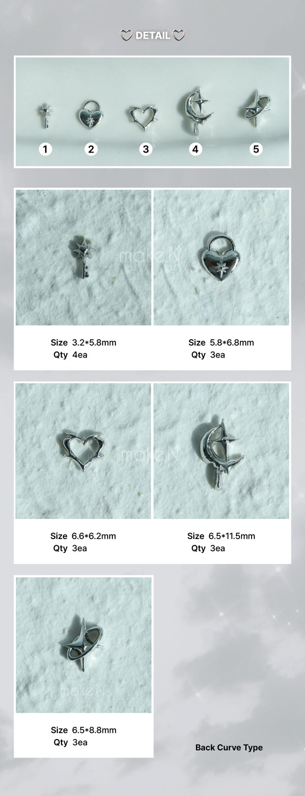 Make.N Orbit Star Nail Charm